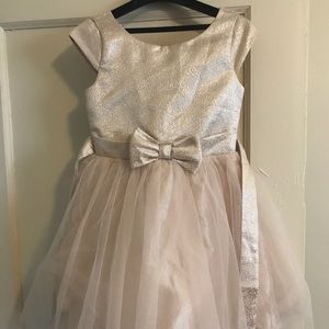 Girls gold dress